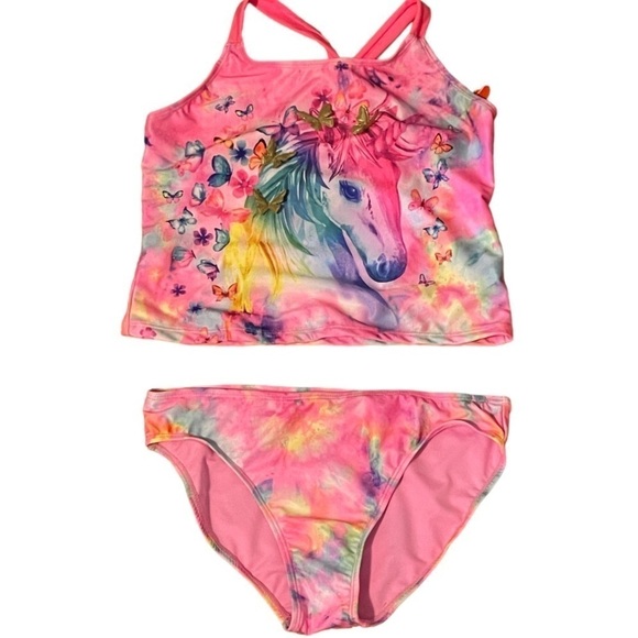 Wonder Nation Size XL Unicorn Tank Top Swimsuit and Bikini Bottom Set - Picture 1 of 6